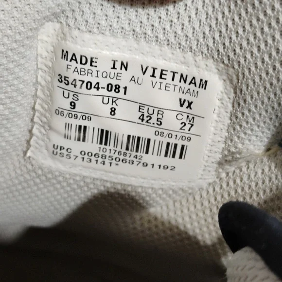 Nike Oncore Vintage Hi Top Shoes 2009 Sz.9 (X-102 CRATE) - Picture 13 of 15